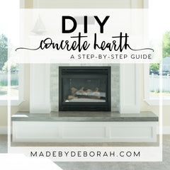 DIY Concrete Hearth