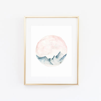 WASATCH MOUNTAIN WATERCOLOR PRINT